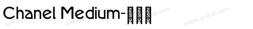 Chanel Medium字体转换